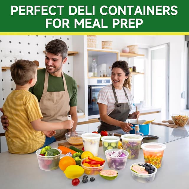 Thumbnail 5 de Dealusy 32 oz Deli Containers 50-Pack 🥣