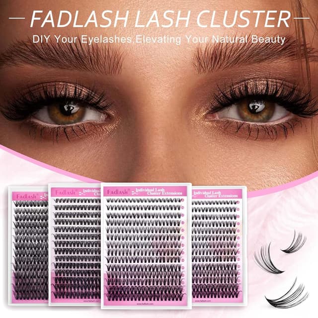 Detalle 2 de FADLASH 280 pcs de cils en bouquet volume russe 30D (0,07 mm, C Curl) en longueurs 8 à 16 mm – kit DIY