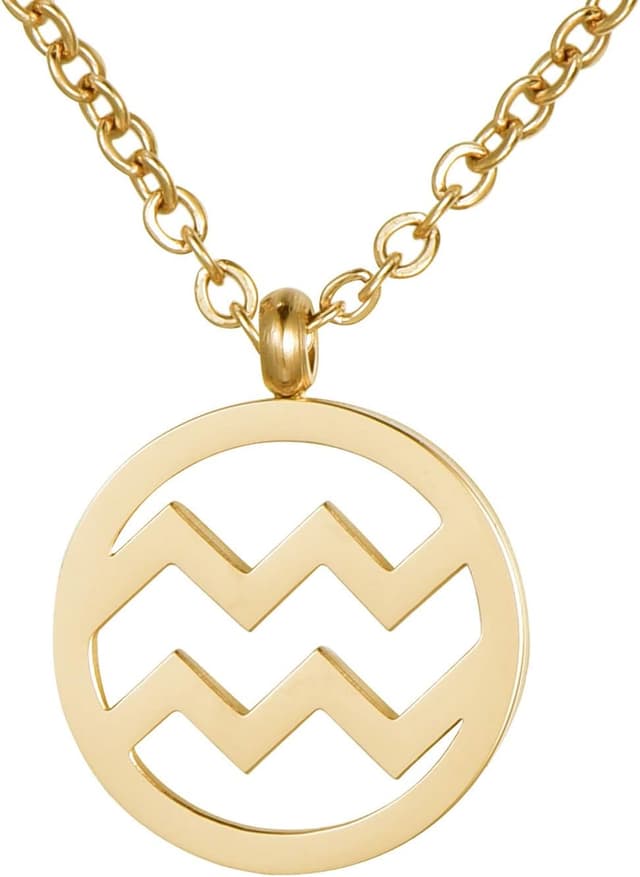 Thumbnail 6 de Morella collana da donna in acciaio inox color oro con ciondolo segno zodiacale, in sacchetto di velluto