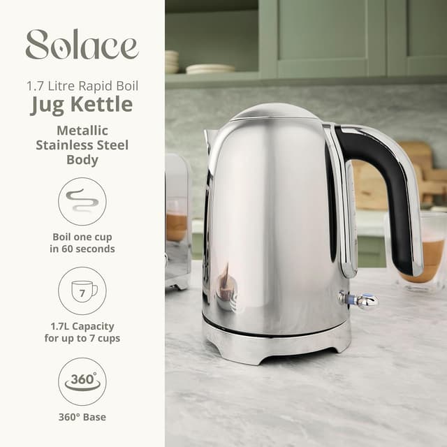 Thumbnail 1 de Swan SK19026SS Solace Cordless Kettle