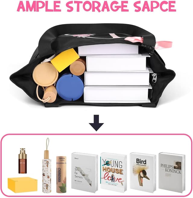 Detalle 2 de Vavabox A-Z Initial Personalised Tote Bag (Waterproof) – 03 Black Set, M