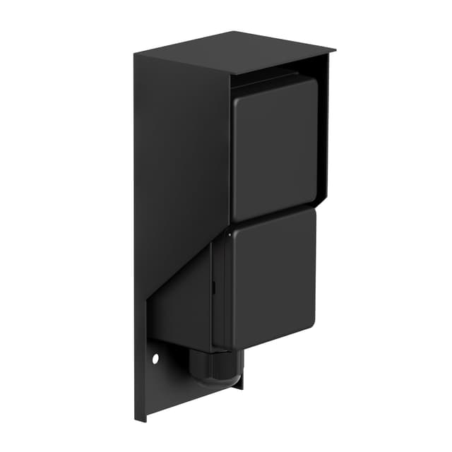 Detalle de Aufputz Steckdose PIWI außen IP44 2-fach schwarz