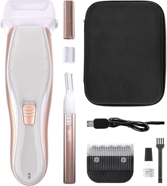 Detalle de Wahl Shave & Smooth 2 in 1: rasoio donna ricaricabile per corpo e modellatore sopracciglia di precisione