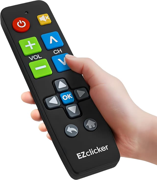 Detalle de Samsung Replacement TV Remote (Big Button) for Samsung TVs Only — Black, easy-to-use controls