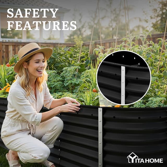 Detalle 1 de YITAHOME Raised Garden Bed 96x24 ft 239 gal