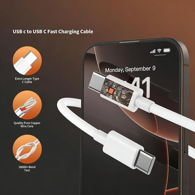 Thumbnail 4 de iPhone 17 charger 45W fast charge