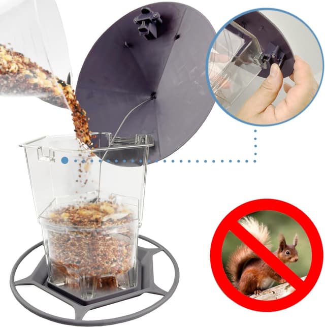 Thumbnail 6 de WLLKOO Outdoor Hanging Bird Feeders (2 Pack) with Adjustable Wire & Roof