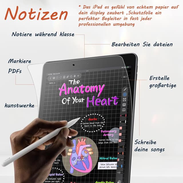 Detalle de Mamol Papier Schutzfolie fürs iPad 10,2