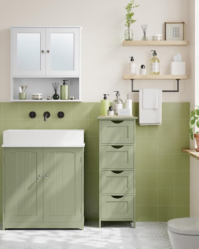 Thumbnail 6 de VASAGLE LHC040C02 mobile da bagno 30 x 30 x 82 cm