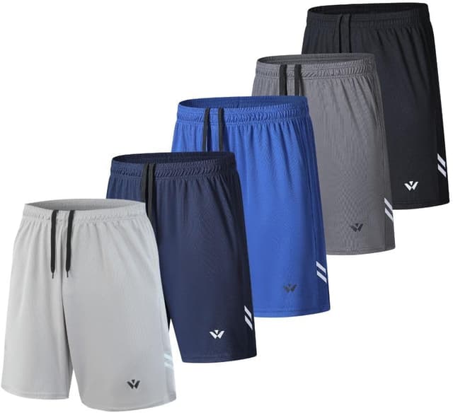 Imagen de fovdtaa 5 Pack Mens Sports Shorts with Pockets en OfertitasTOP