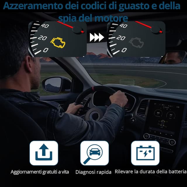 Thumbnail 5 de ALLmeter OBD2 Auto Diagnostica Professionale 2,4"