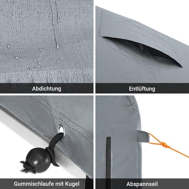 Thumbnail 6 de SoBuy KLS11-DG Fahrradgarage 120x163x176 cm