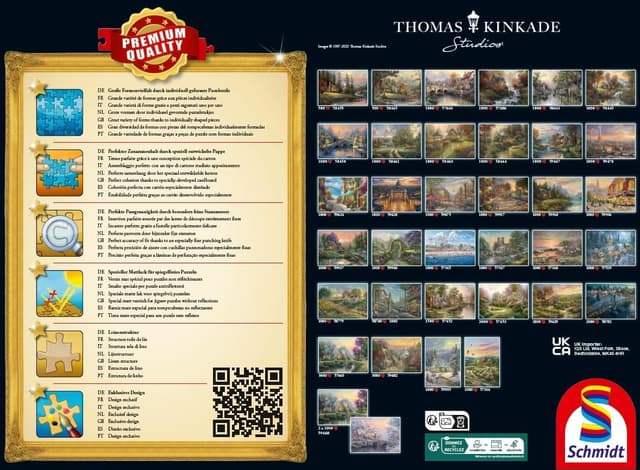 Detalle 2 de Schmidt Spiele Puzzle Thomas Kinkade 1000 Teile