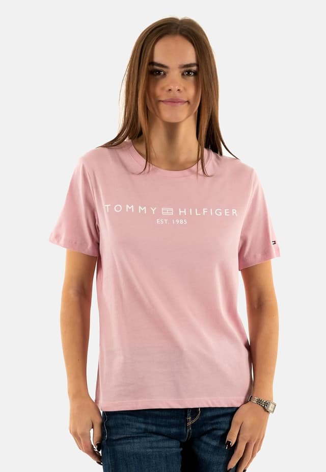 Detalle 2 de T-shirt manches courtes femme logo Tommy