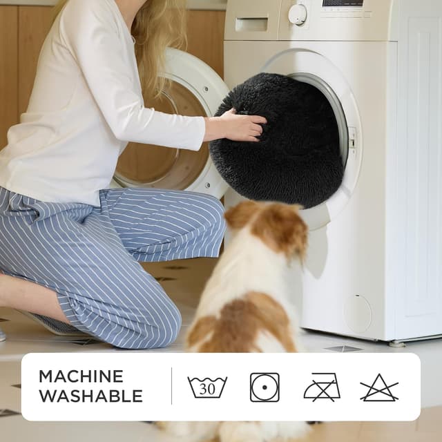 Thumbnail 4 de Bedsure Large Round Cat Bed 50x50x13 cm 🐱