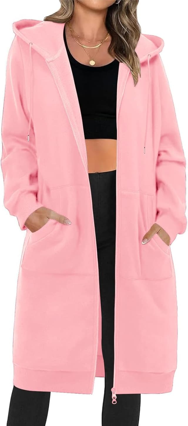 Detalle de Tuopuda Lange Kapuzenpullover Hoodie