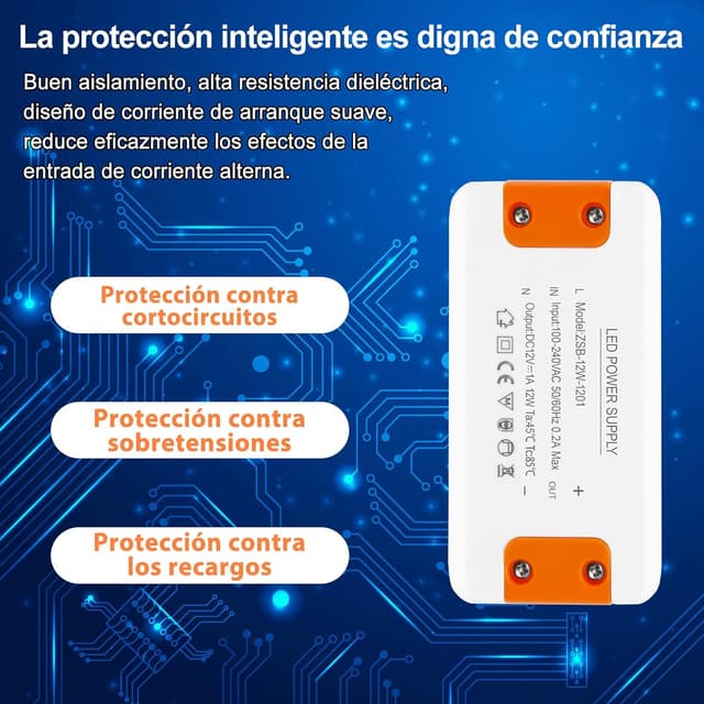 Thumbnail 5 de ZAKVOP Transformador 12V 12W para LED 🔌