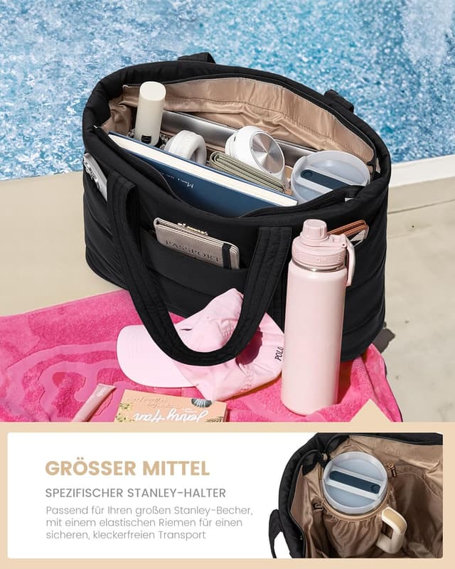 Detalle de LOVEVOOK Laptoptasche Damen 15,6 Zoll 43,5x15,5x32 cm