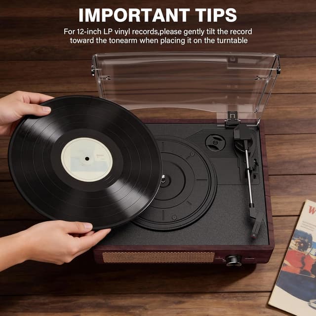 Thumbnail 4 de Vinyl Record Player 3-Speed