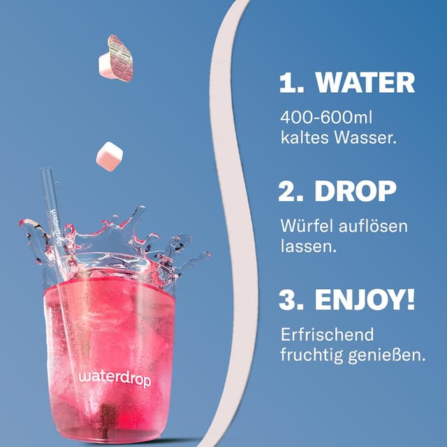 Thumbnail 5 de waterdrop Himbeer-Eistee 36 Eiswürfel 🍹