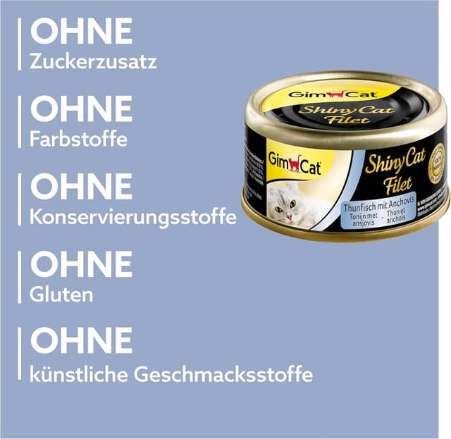 Thumbnail 3 de GimCat ShinyCat Filet 24 Dosen Katzenfutter 🐱