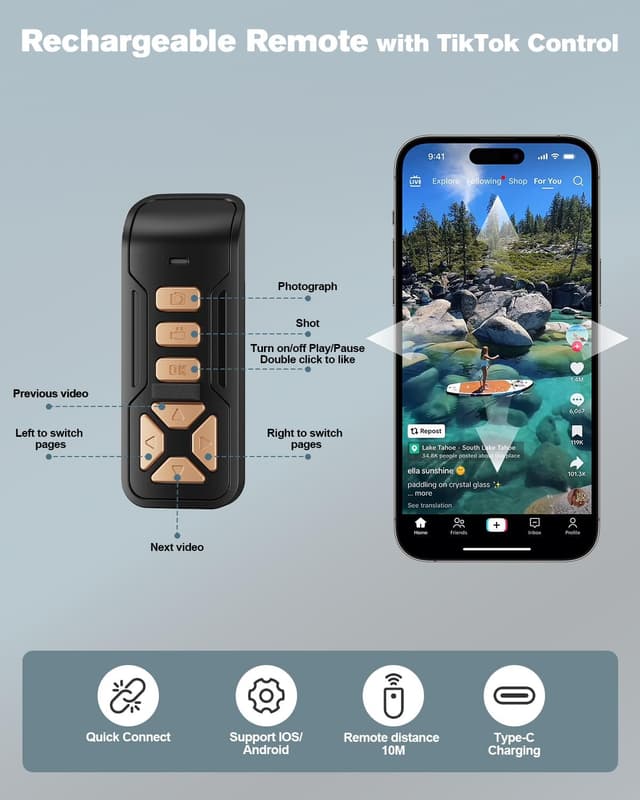 Thumbnail 5 de Avaspot 180CM Phone Tripod with 2 Fill Lights