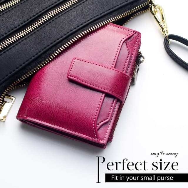 Detalle 2 de Leather RFID bifold wallet, 11 card slots