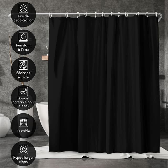 Thumbnail 4 de Americanflat Rideau de Douche 180x200 cm