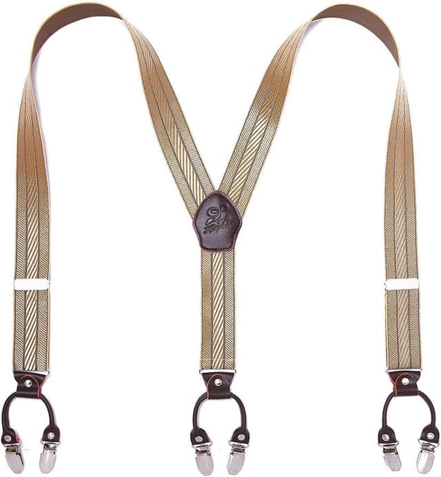 Detalle de KANGDAI Hosenträger Herren mit 3,5 cm Clip