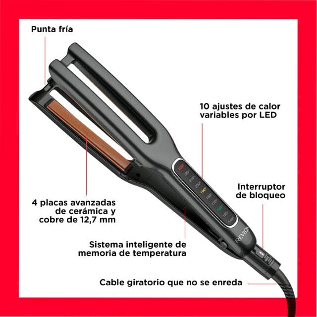 Detalle 2 de Revlon RVST2204 Plancha de pelo doble placa