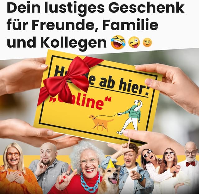 Detalle de DankeDir! Hunde ab hier online Schild 30 x 20 cm