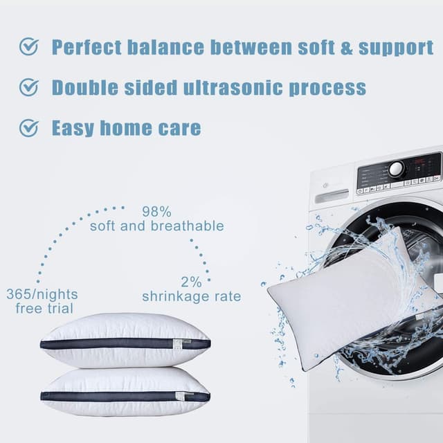 Thumbnail 4 de Meoflaw Pillows for Sleeping Queen 2-Pack