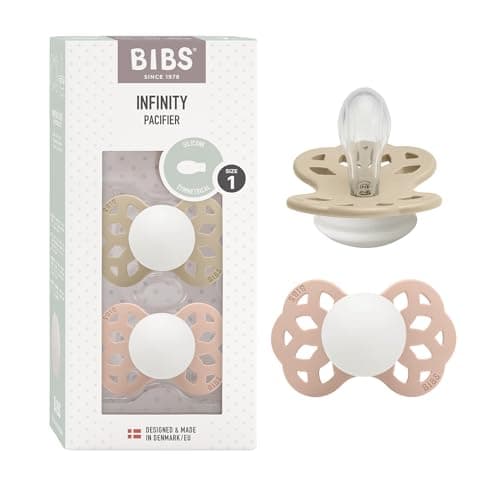 Imagen de Lot de 2 sucettes BIBS Infinity, silicone, taille 1 đ” en OfertitasTOP