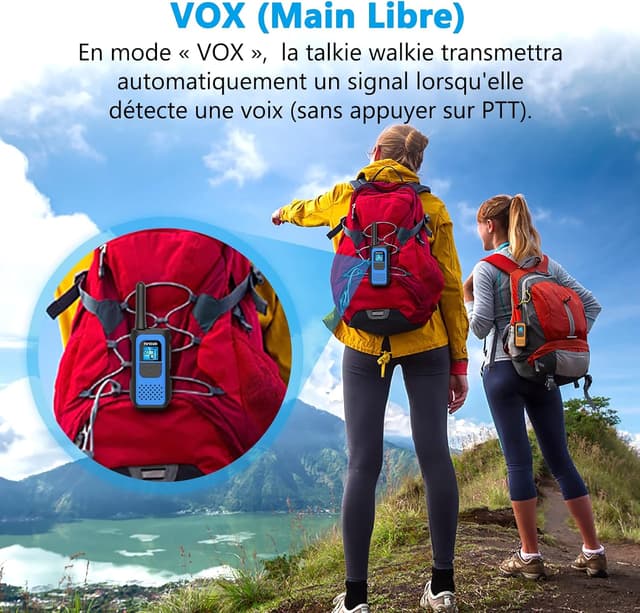 Thumbnail 5 de AWANFI Talkie Walkie 3 pièces 1200mAh