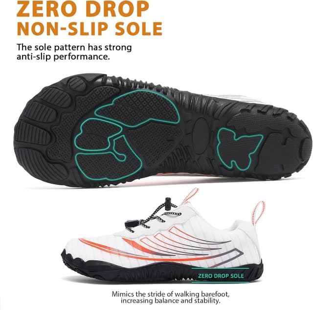 Thumbnail 4 de ZDQ Barefoot Shoes Scarpe minimaliste punta larga uomo donna