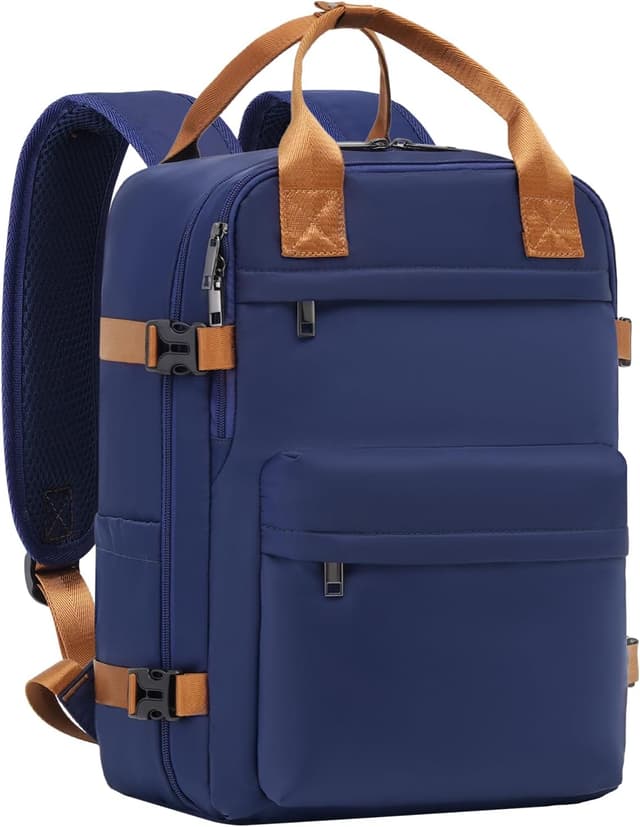 Detalle de COOLIFE Sac de cabine et sac à dos de voyage 40×20×25 cm (format cabine) avec poches et emplacement ordinateur 13,3 pouces