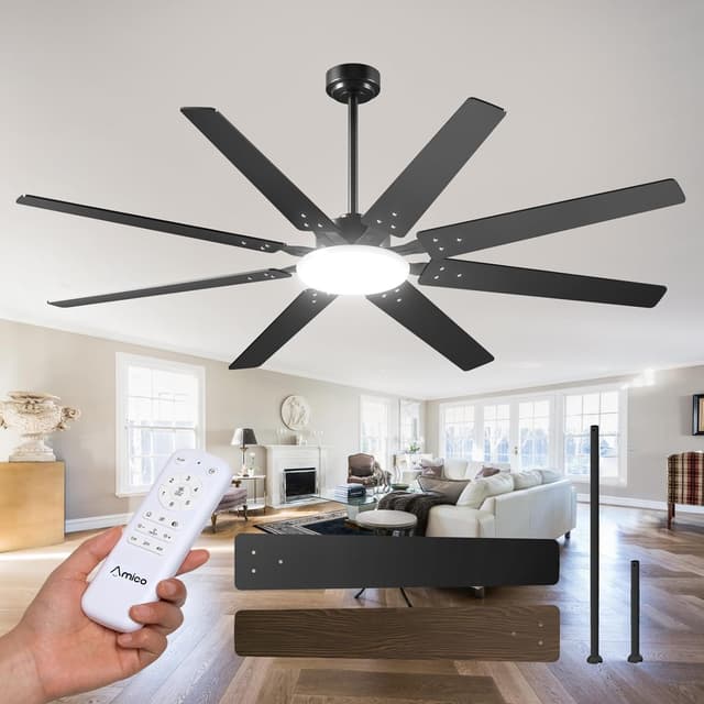 Detalle de 72 inch Amico Ceiling Fan with Light