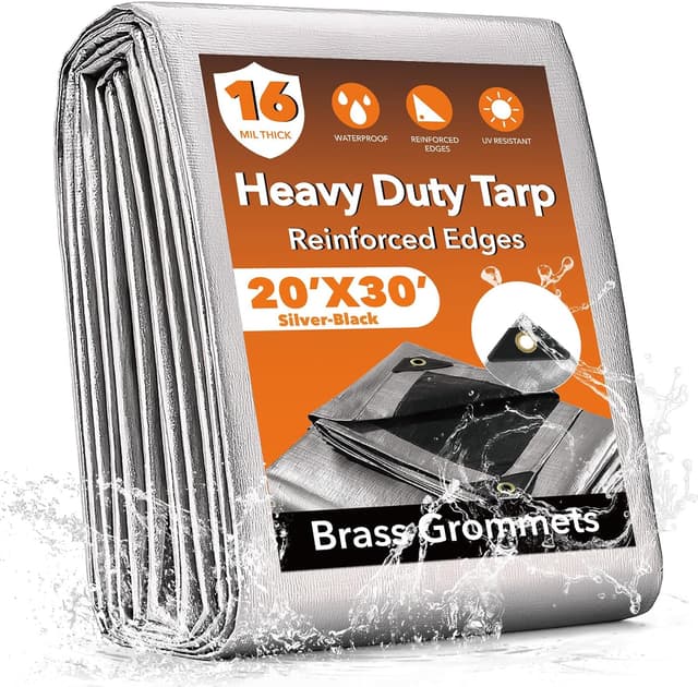 Detalle de Yumatum 20x30FT waterproof tarp, 16 mil