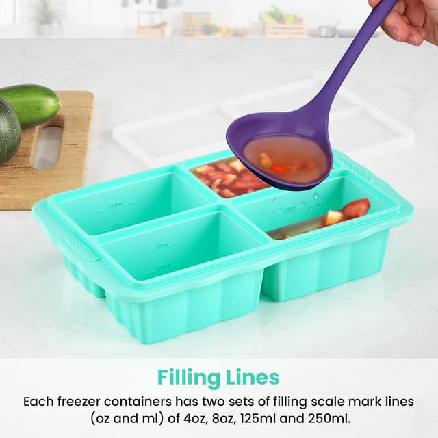 Detalle 2 de Silicone Freezer Tray 1 Cup, 3-Pack