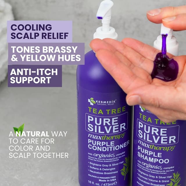 Detalle 2 de Tea Tree Purple Shampoo Set