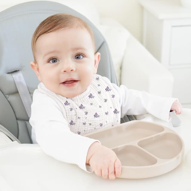 Detalle de Bearmoss Muslin Baby Dribble Bibs (100% Cotton) – Pack of 8 Bandana-Style Dribble & Teething Bibs