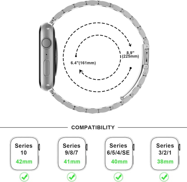 Detalle 1 de Anlinser Metal straps for Apple Watch 42mm