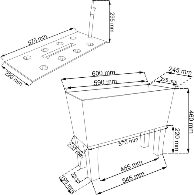 Thumbnail 6 de Maceta alta 72 L Prosperplast Rato case high 🪴 blanca