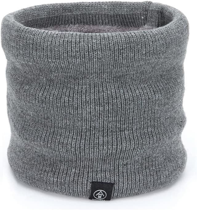 Detalle de HGDGears Winter Neck Warmer for Men – Double-layer windproof thermal snood scarf for outdoor cycling, skiing and more