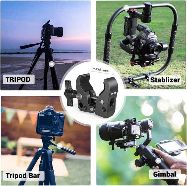 Detalle de SMALLRIG Super Clamp 2220 : bras magique pour accessoires caméra