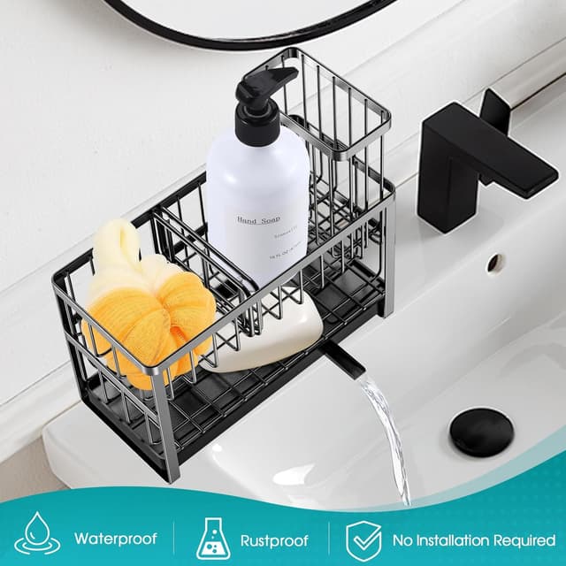 Thumbnail 6 de Sinnsally 2-Tier Kitchen Sponge Holder