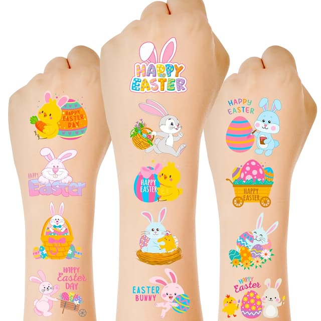 Imagen de 150 PCS Easter Tattoos for Baskets en OfertitasTOP
