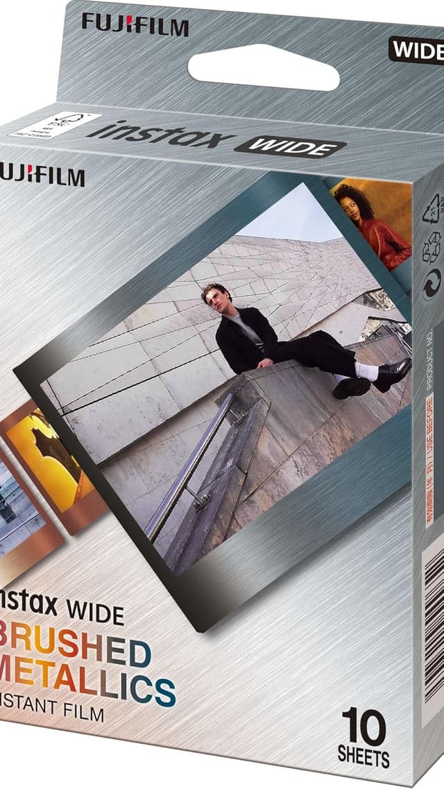 Detalle de Instax Wide Film Brushed Metal Design 10 Aufnahmen