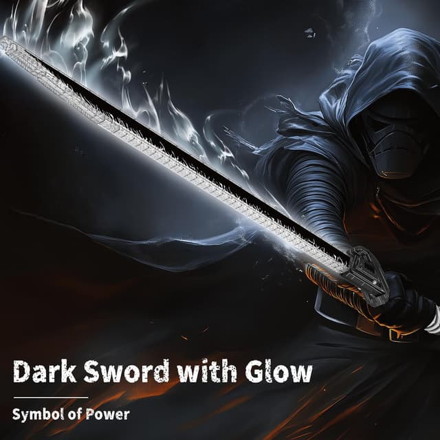 Detalle 2 de Mould King 116CM Darksaber Schwert-Bausteinmodell (885 Teile) mit LED und Ständer