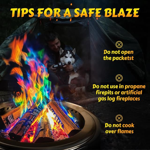 Thumbnail 3 de HGD Magic Campfire Color-Changing Packets 6 🎆